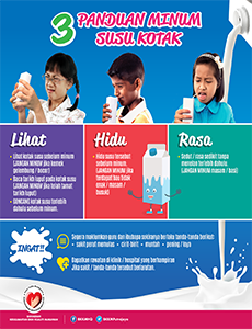 BKKM -  3 Panduan Minum Susu Kotak (Infografik)